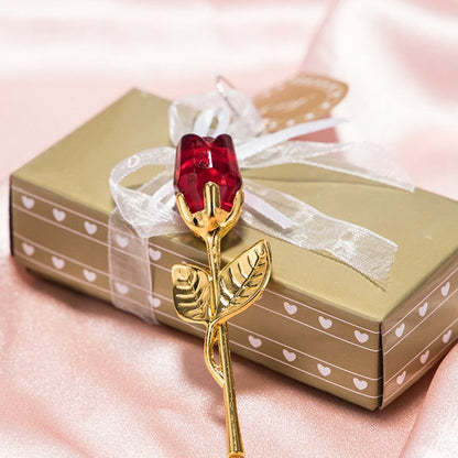 Elegant Crystal Rose in Gift Box – Perfect Valentine's Gift for Her