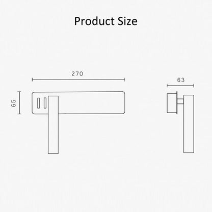 Bedroom Wall Lamp with Adjustable LED Light
