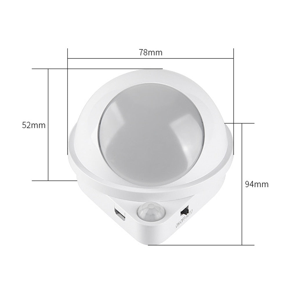 Magnetic Night Light with 360-Degree Rotating Water Drop Design