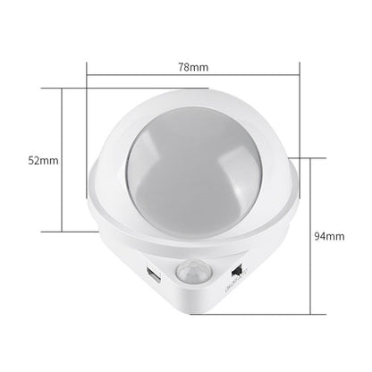 Magnetic Night Light with 360-Degree Rotating Water Drop Design