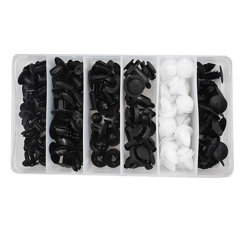 Car Clip Kit with 100 Fastener Pin Rivets for Bumpers