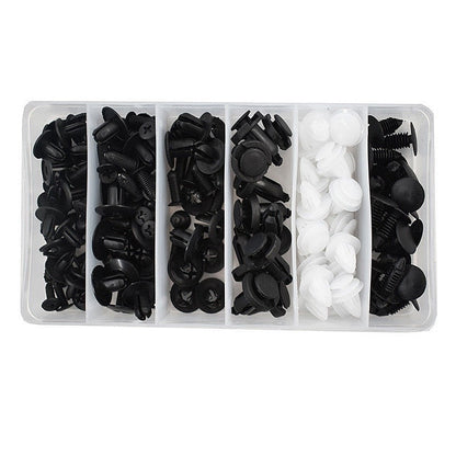 Car Clip Kit with 100 Fastener Pin Rivets for Bumpers