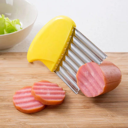 Manual Potato Chips Slicer for Quick and Easy Wrinkle Cuts