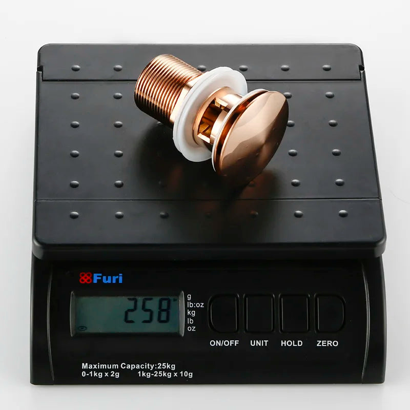 Rose Gold Sink Drain Valve - Taalita Style