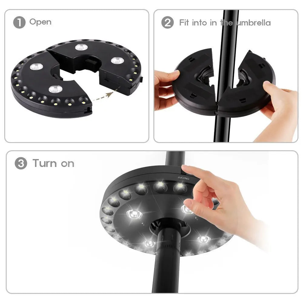 Wireless Garden and Camping Light with 3 Brightness Levels