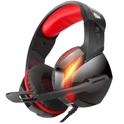 Versatile Gaming Headset with LED Lights and Volume Control