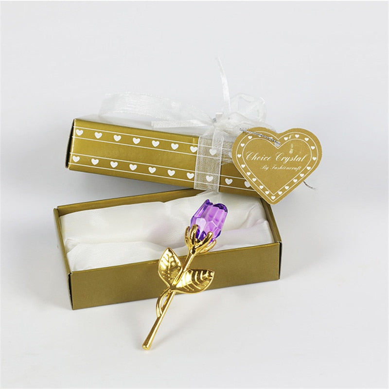 Elegant Crystal Rose in Gift Box – Perfect Valentine's Gift for Her