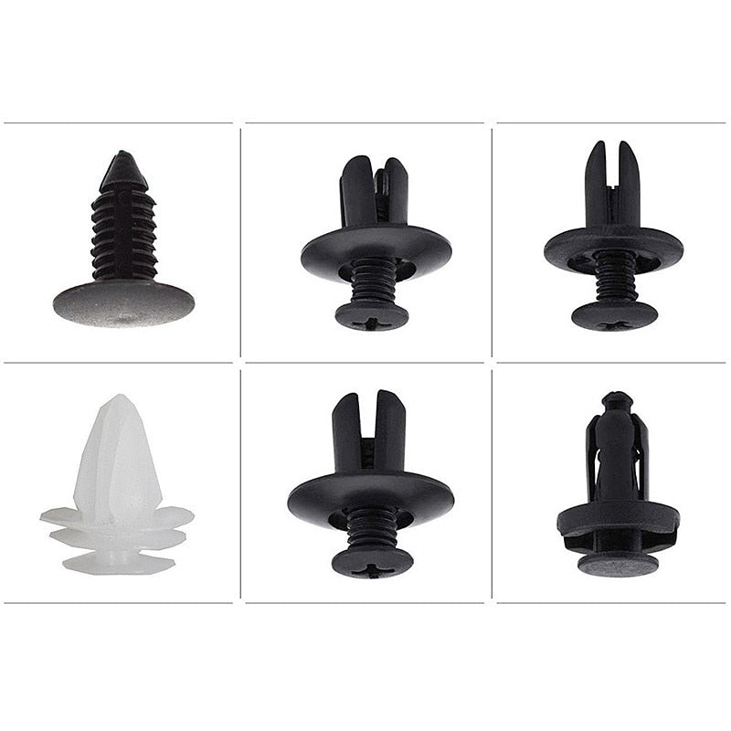Car Clip Kit with 100 Fastener Pin Rivets for Bumpers