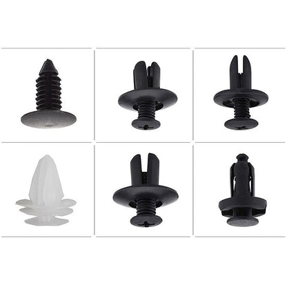 Car Clip Kit with 100 Fastener Pin Rivets for Bumpers