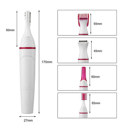 Versatile 5-in-1 Grooming Device for Effortless Hair Removal