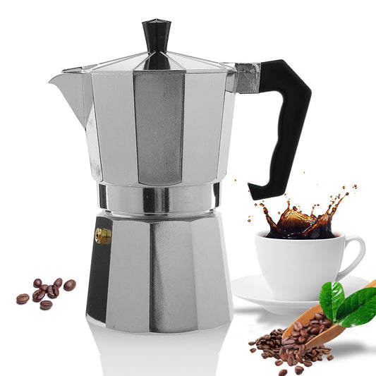 12-Cup Moka Pot – Classic Italian Espresso Maker for Stovetop