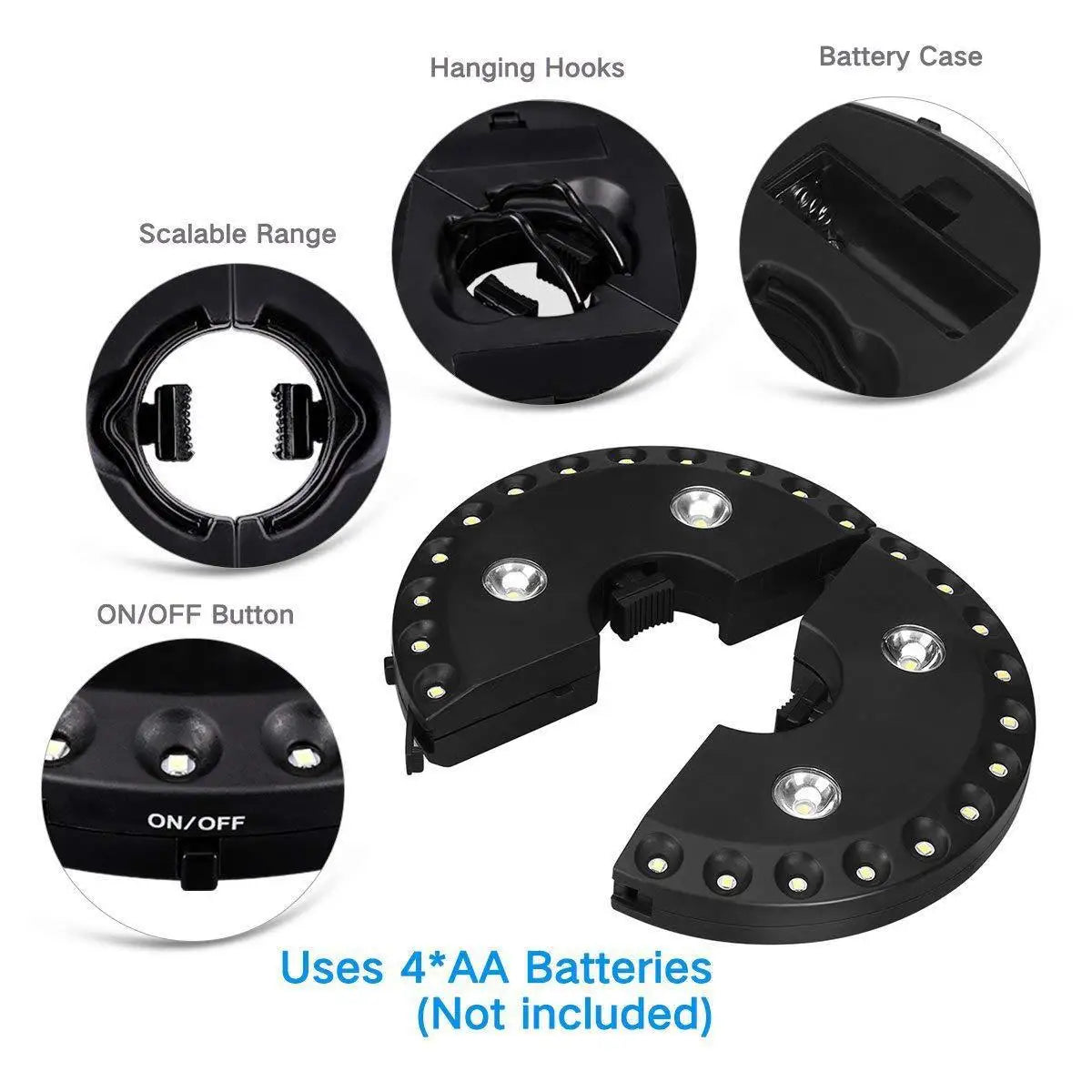 Wireless Garden and Camping Light with 3 Brightness Levels