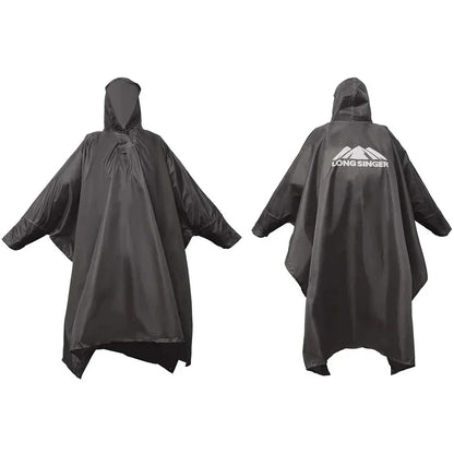 Adjustable 3-in-1 Waterproof Raincoat - Lightweight, Reusable for Men and Women, Perfect for Hiking, Hunting, and Climbing