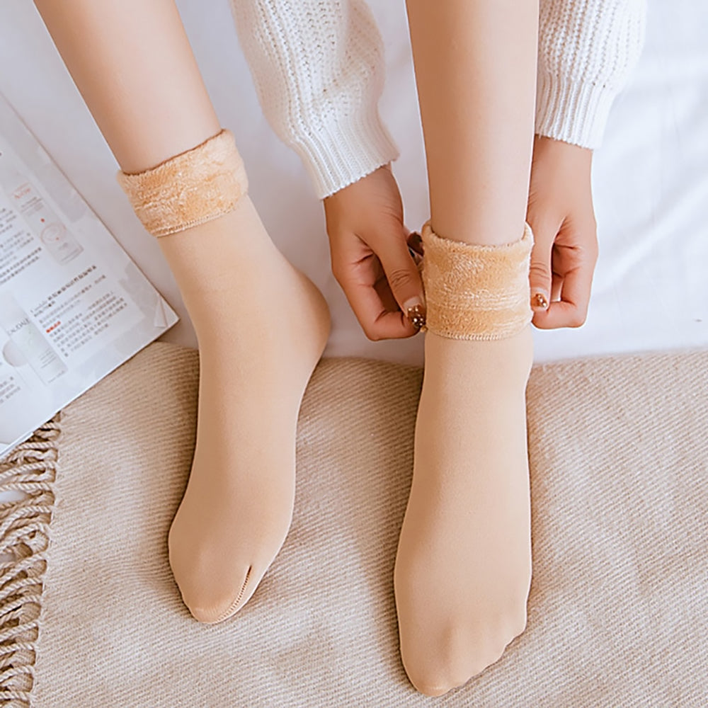 Cozy Winter Velvet Socks – Soft, Warm & Breathable | Buy 4, Get 4 Free