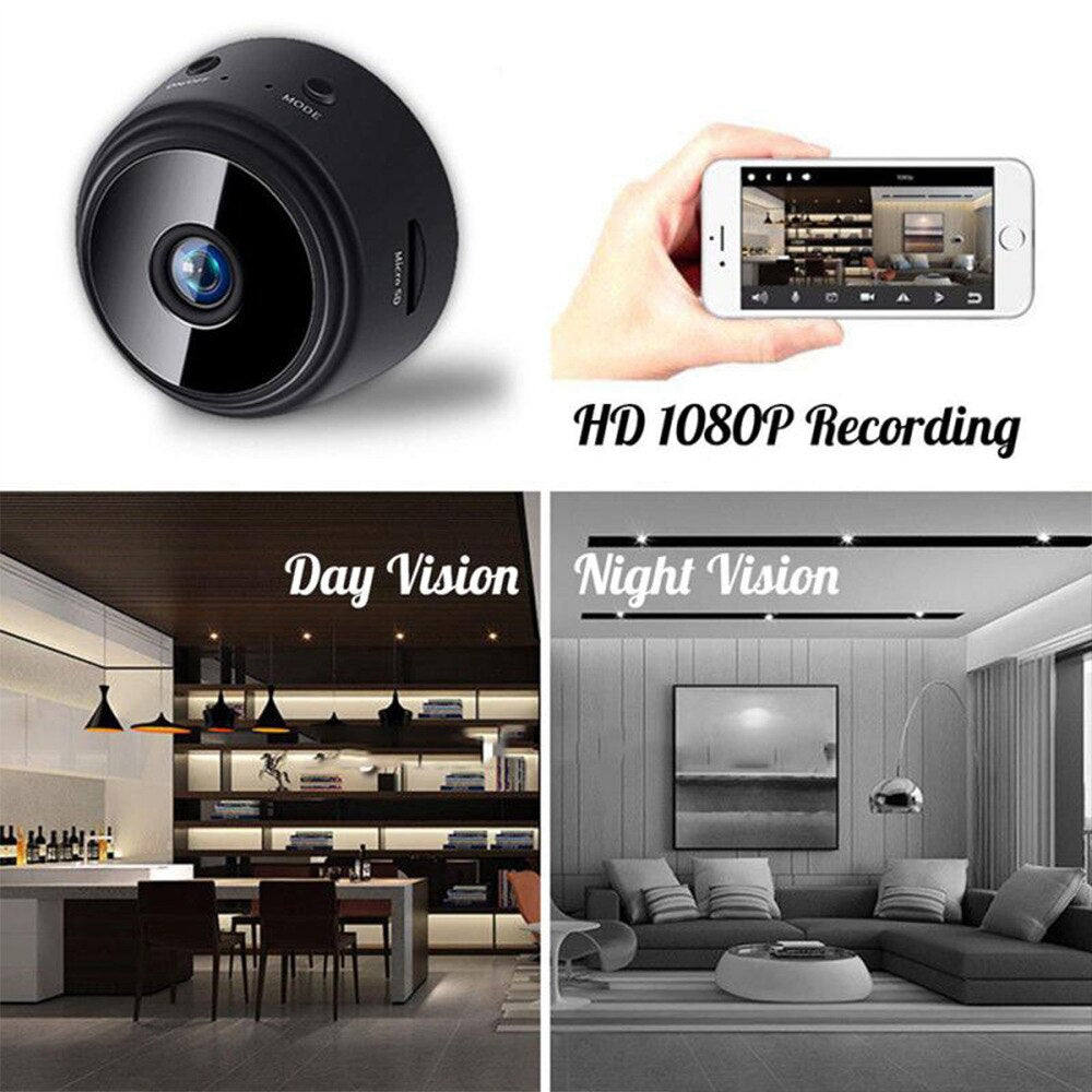 Compact 1080p HD Wireless Security Camera with Night Vision