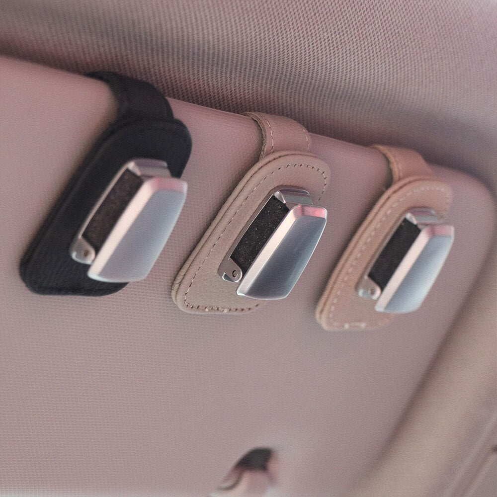 Car Sunglasses Holder with Clip Organizer