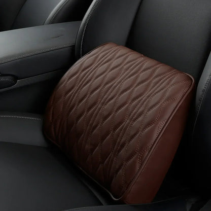 Soft Synthetic Leather Neck Support Pillow for Car