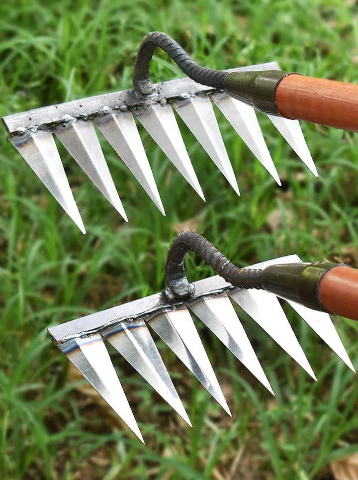 Heavy-Duty Iron Weeder Tool for Garden Maintenance