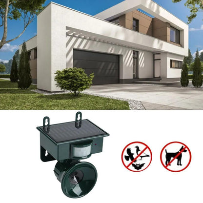 Weatherproof Solar Bird Deterrent with PIR Motion Sensor and Natural Sounds