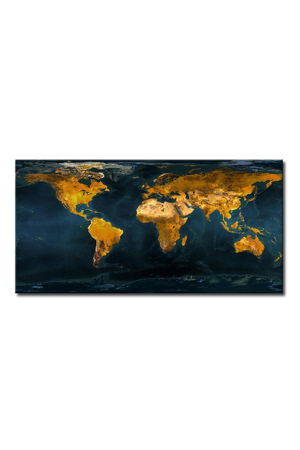 World Map Canvas Art for Home Decor