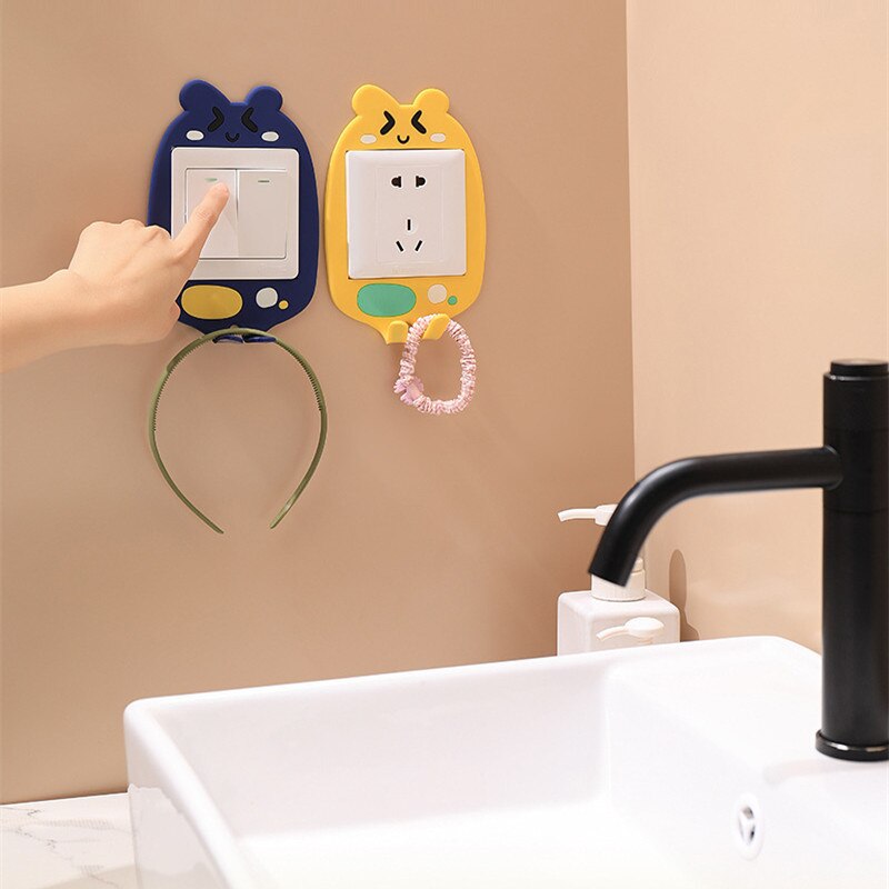 Glow-in-the-Dark Cartoon Switch Cover Décor