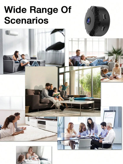 Compact Wireless Surveillance Camera with Night Vision & Motion Alerts