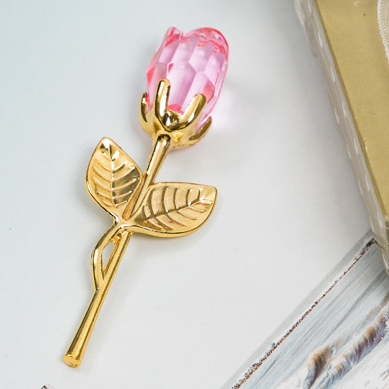 Elegant Crystal Rose in Gift Box – Perfect Valentine's Gift for Her