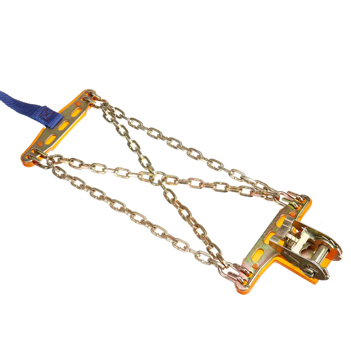 Anti-Skid Tire Chains for Cars - Universal Alloy Steel Design