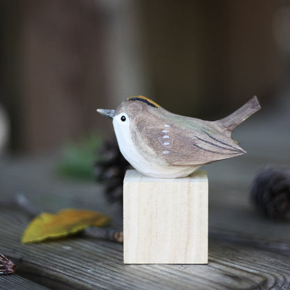 Handcrafted Wooden Bird Statues for Home Decor – GloRadiance Collection