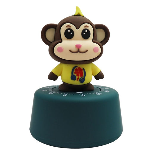 Mechanical Kitchen Timer with Fun Animal Designs