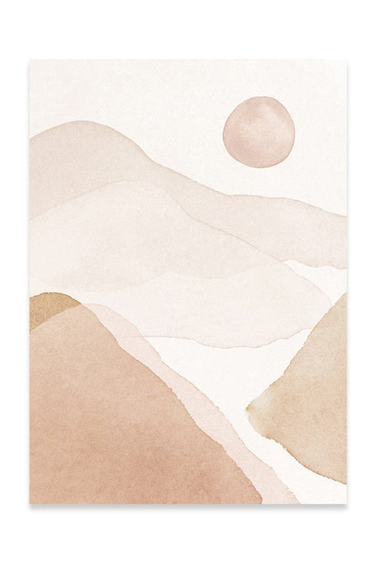 Serene Beige Canvas Art for Home Décor
