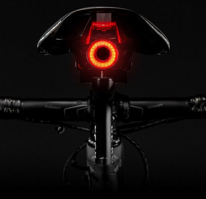 Slim Bicycle Taillight with Automatic Brake Sensor and Light Detection