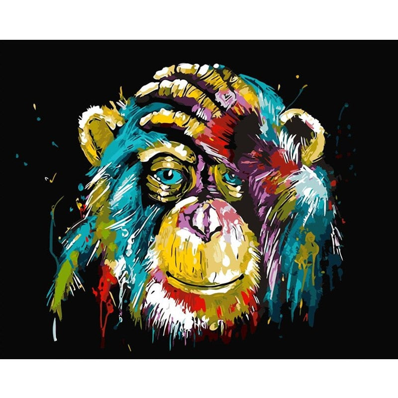 Paint by Numbers Animal Portrait Kit