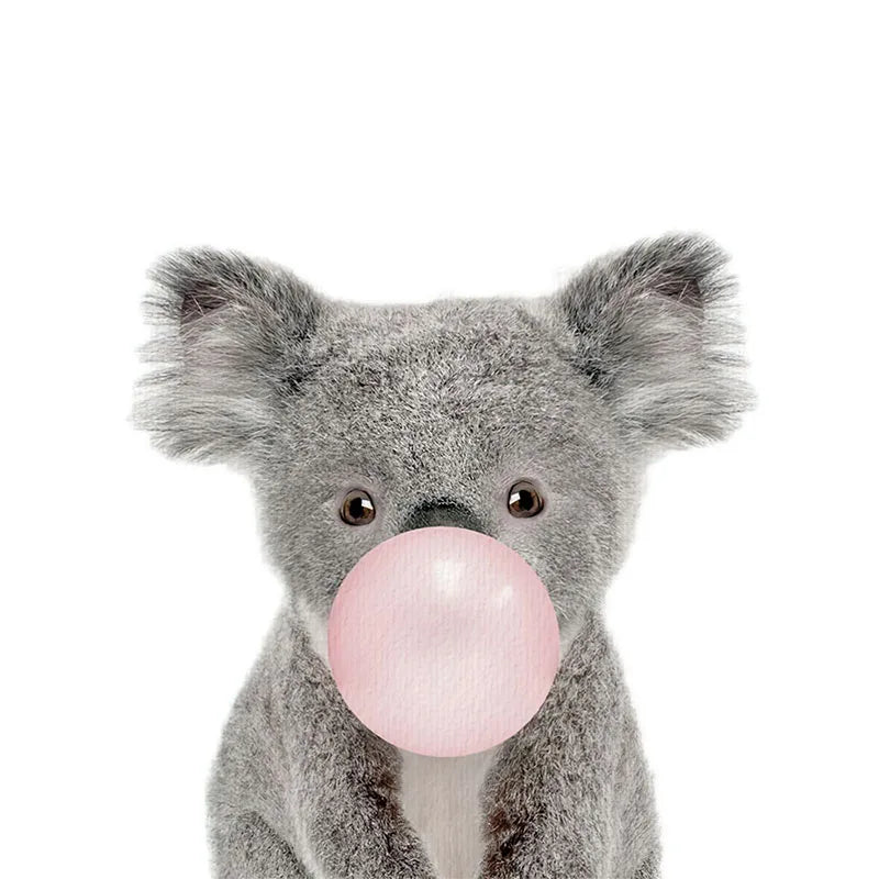 Removable Vinyl Wall Decals of Adorable Animals for Nursery Decor