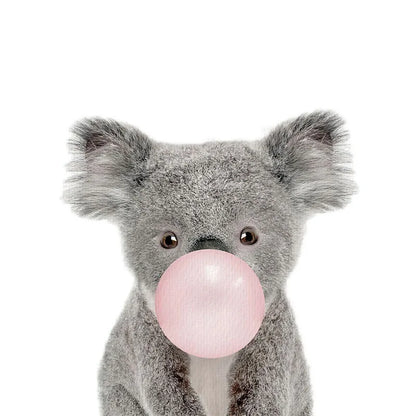 Removable Vinyl Wall Decals of Adorable Animals for Nursery Decor