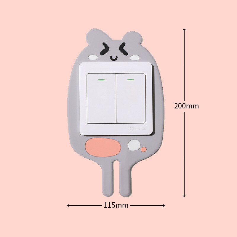 Glow-in-the-Dark Cartoon Switch Cover Décor