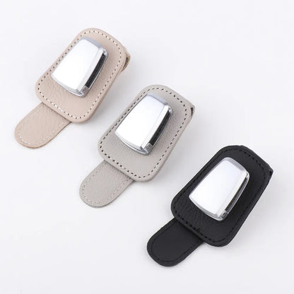 Car Sunglasses Holder with Clip Organizer