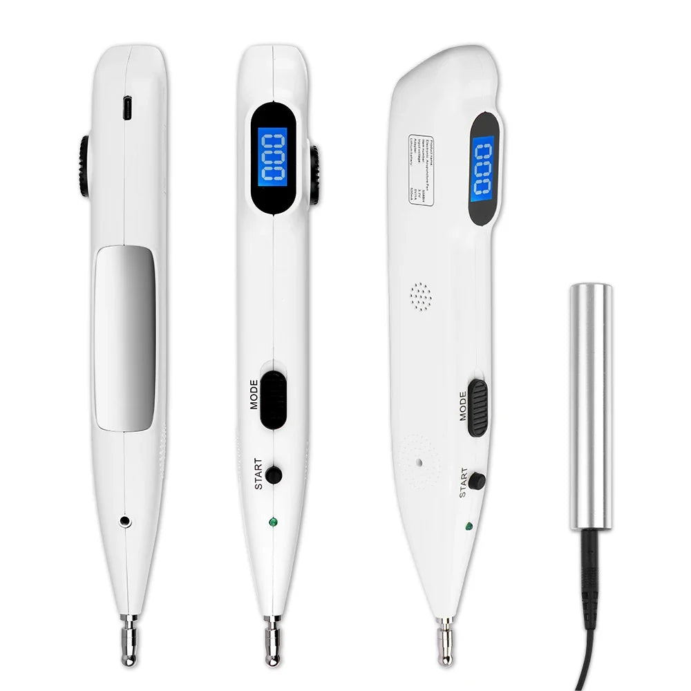 Rechargeable Massage Pen with 9 Intensity Settings, Audio Alert, 2 Probes