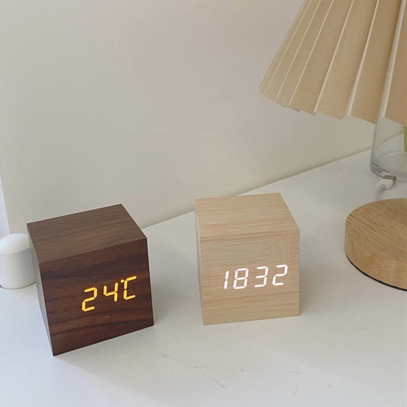 Alarm Clock with Digital Display for Desk