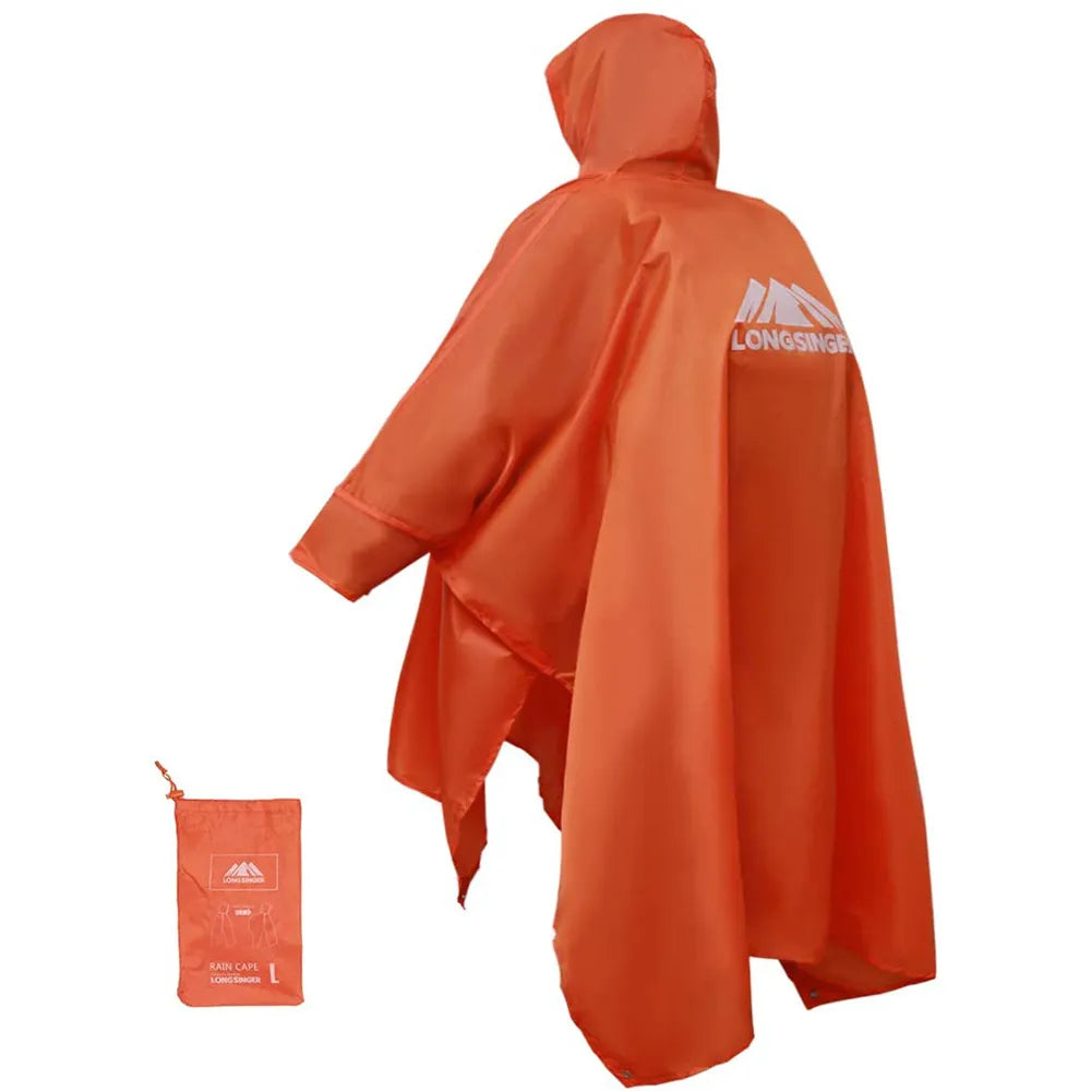 Adjustable 3-in-1 Waterproof Raincoat - Lightweight, Reusable for Men and Women, Perfect for Hiking, Hunting, and Climbing