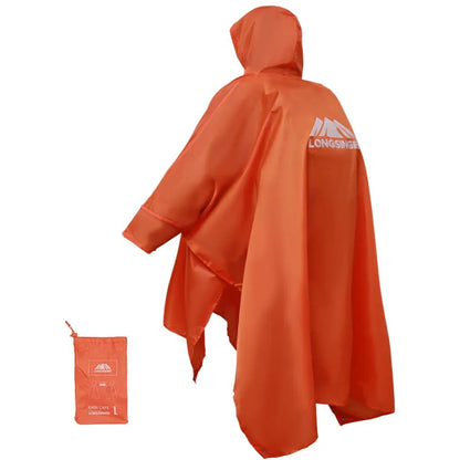 Adjustable 3-in-1 Waterproof Raincoat - Lightweight, Reusable for Men and Women, Perfect for Hiking, Hunting, and Climbing