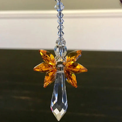 Rainbow Guardian Angel Crystal 12 cm | Glass Pendant | Home & Garden Decor