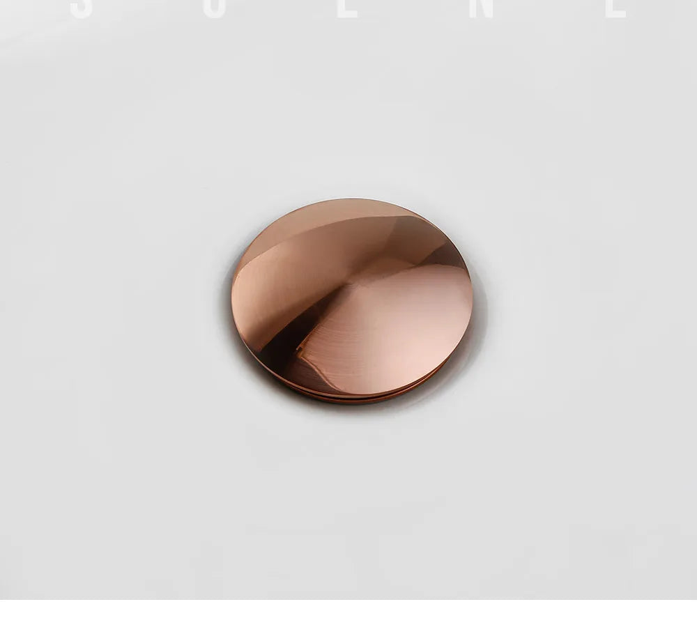 Rose Gold Sink Drain Valve - Taalita Style
