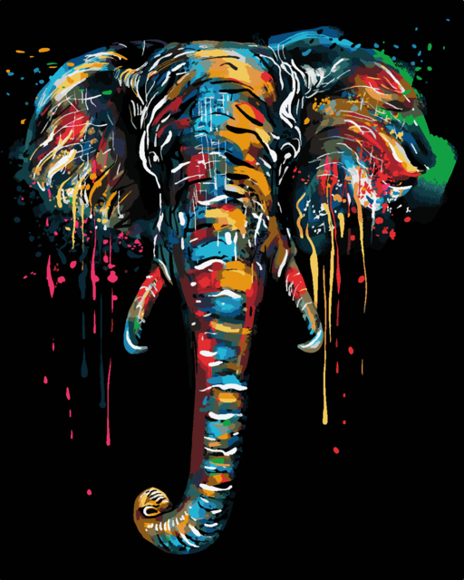 Paint by Numbers Animal Portrait Kit