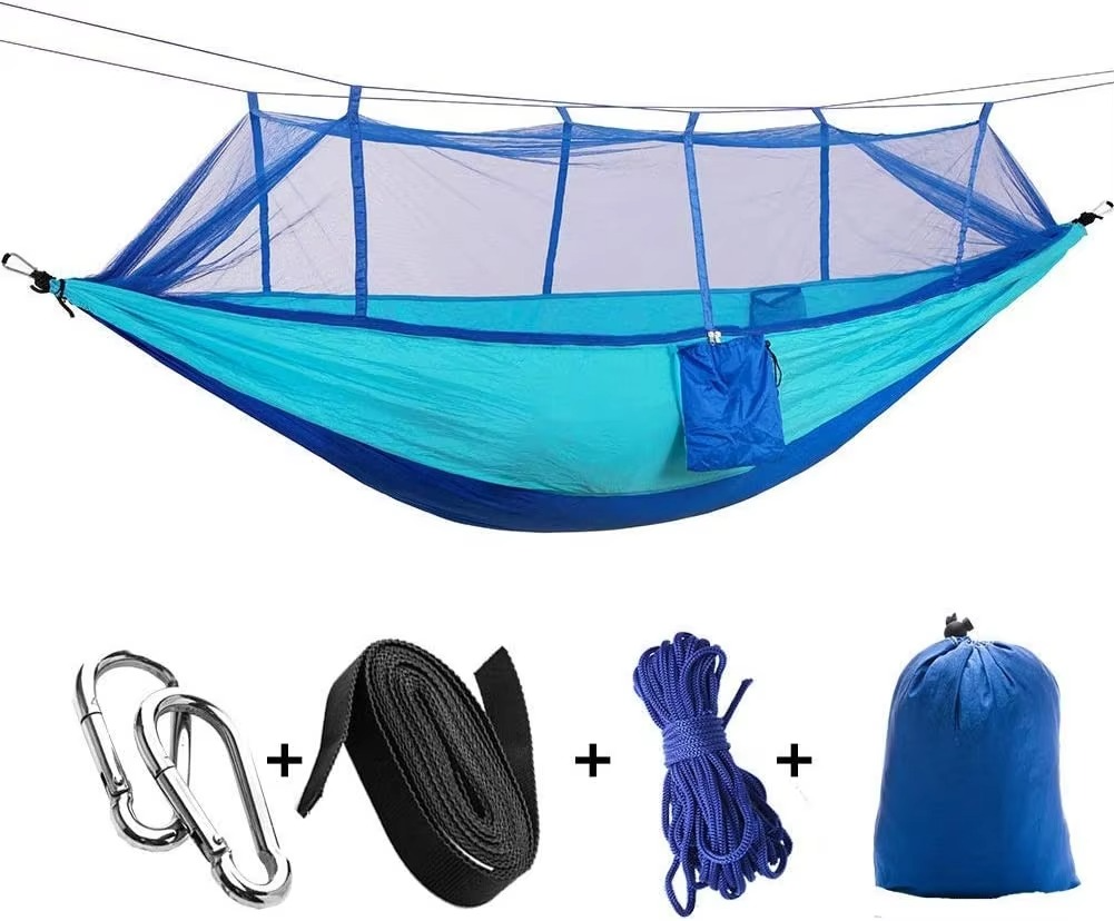 Camping Hammock for Two with Insect Protection Netting