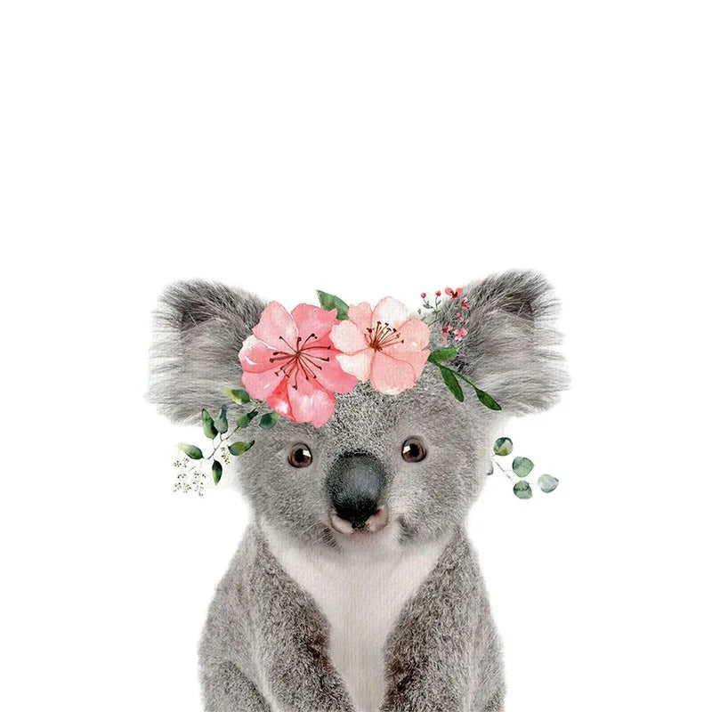 Removable Vinyl Wall Decals of Adorable Animals for Nursery Decor