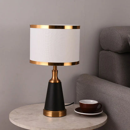 Gold Iron LED Table Lamp for Bedroom, Living Room, or Hotel Decor
