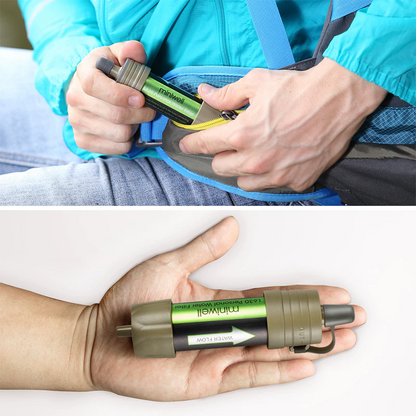 Compact Water Purification Straw for Clean Hydration Anywhere