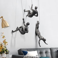 Falling climber