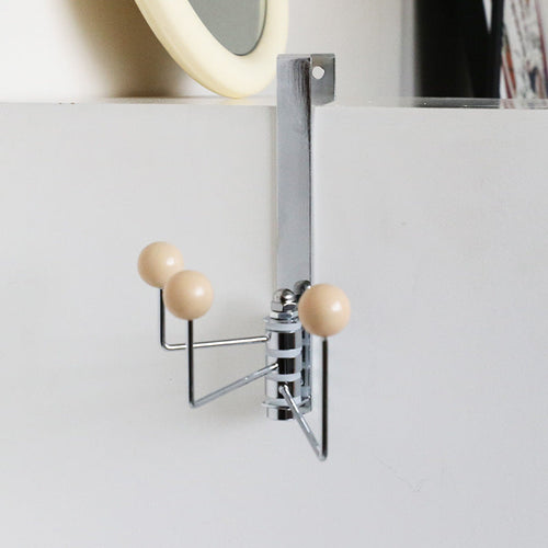 3-Arm Rotatable Over-the-Door Hook – Adjustable Hanger